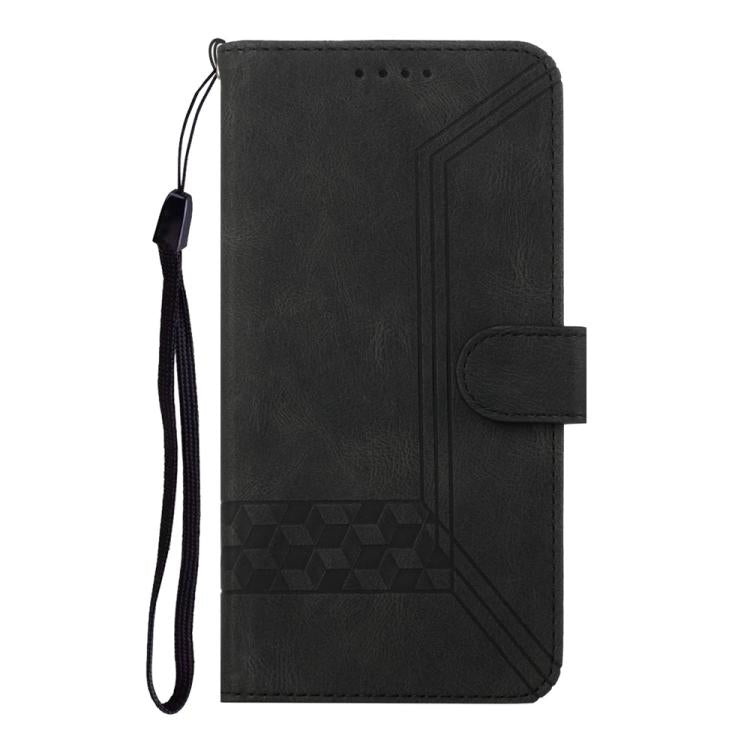 For iPhone 17 Pro Cubic Skin Feel Flip Leather Phone Case(Black) - free shipping - PMc TechLife - Order now!