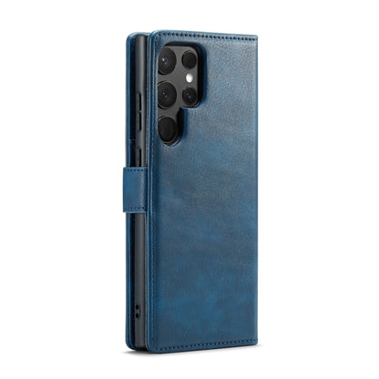 For Samsung Galaxy S24 Ultra 5G DG.MING Crazy Horse Texture Detachable Magnetic Leather Case(Blue) - Galaxy S24 Ultra 5G Cases by DG.MING | Online Shopping South Africa | PMC Jewellery | Buy Now Pay Later Mobicred