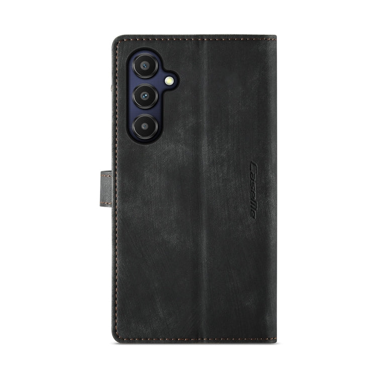 For Samsung Galaxy A25 4G CaseMe C30 Card Slots Zipper Wallet Leather Phone Case(Black) - Galaxy Phone Cases by CaseMe | Online Shopping South Africa | PMC Jewellery | Buy Now Pay Later Mobicred