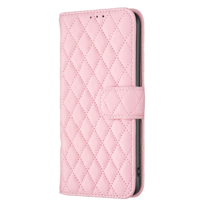 For Motorola Moto G24 Diamond Lattice Wallet Flip Leather Phone Case(Pink) - Motorola Cases by PMC Jewellery | Online Shopping South Africa | PMC Jewellery | Buy Now Pay Later Mobicred