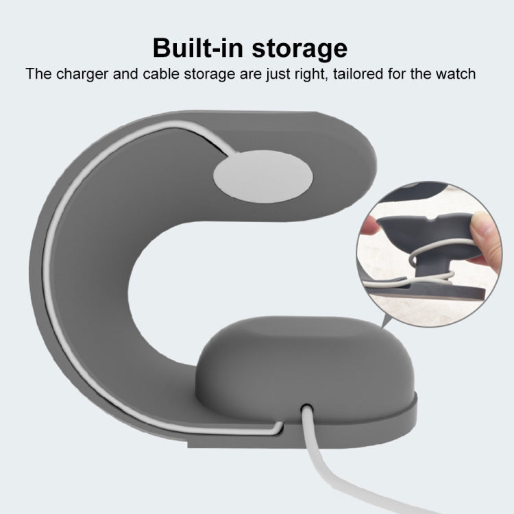 For Apple Watch Series Smart Watch U-shaped Silicone Charging Holder(Blue) - free shipping - PMC TechLife - Order now!