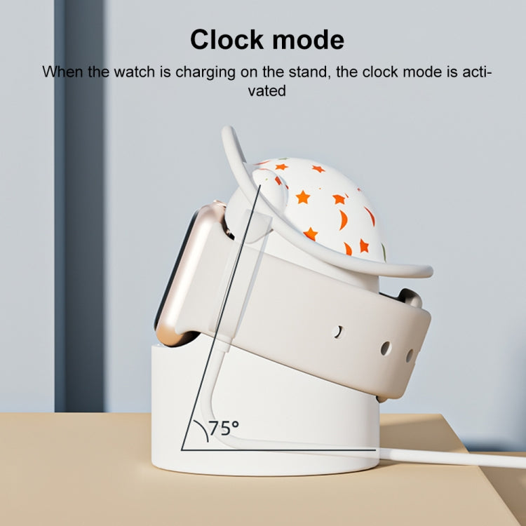 For Apple Watch Series Hat Bear Shaped Silicone Charging Base(Brown) - Charger / Holder by PMC TechLife | Online Shopping South Africa | PMC TechLife | Buy Now Pay Later Mobicred
