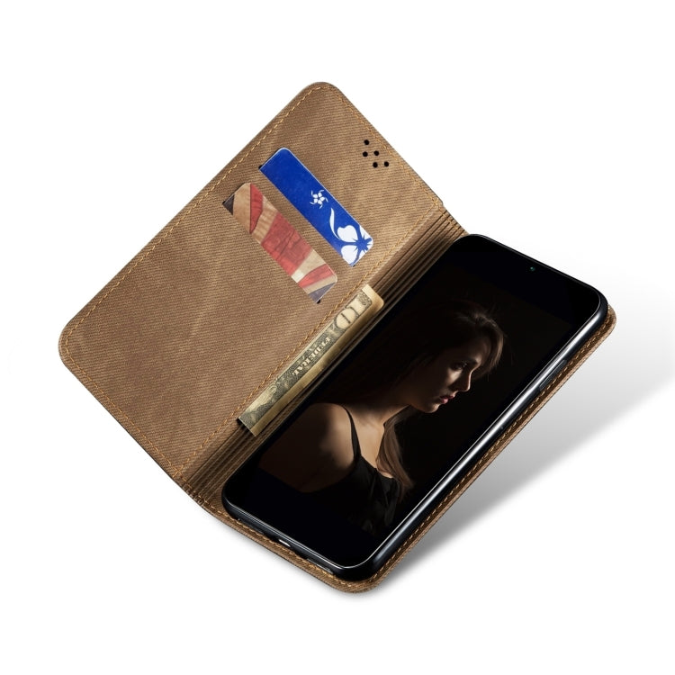 For Huawei Pura 70 Ultra Denim Texture Leather Phone Case(Khaki) - Huawei Cases by PMC Jewellery | Online Shopping South Africa | PMC Jewellery | Buy Now Pay Later Mobicred