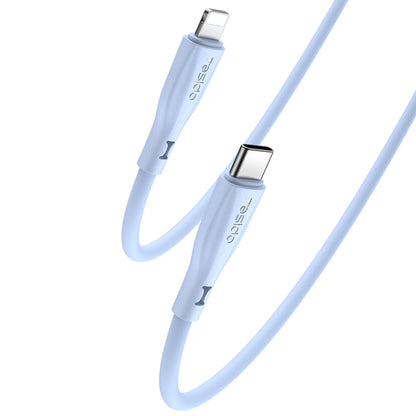 Yesido CA151 PD20W USB-C / Type-C to 8 Pin Silicone Charging Data Cable, Cable Length: 1m(Blue) - 2 in 1 Cable by Yesido | Online Shopping South Africa | PMC Jewellery | Buy Now Pay Later Mobicred