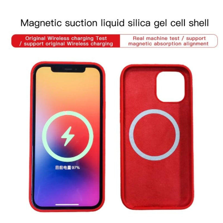 For iPhone 15 Plus MagSafe Liquid Silicone Full Coverage Phone Case(Red) - iPhone 15 Plus Cases by PMC Jewellery | Online Shopping South Africa | PMC Jewellery