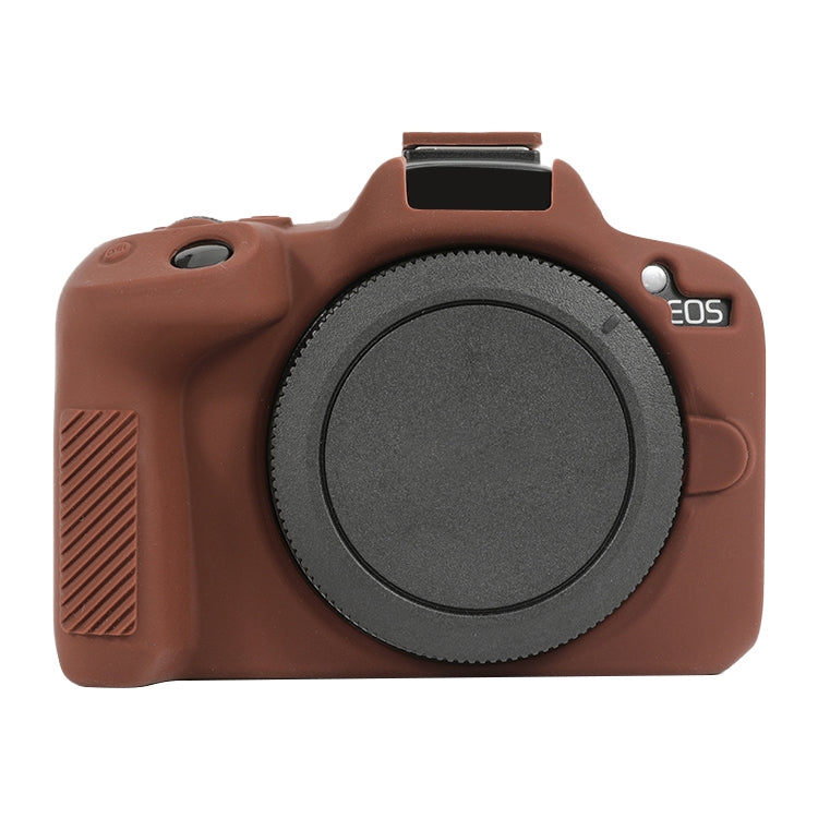 For Canon EOS R50 Soft Silicone Protective Case(Coffee) - Protective Case by PMC Jewellery | Online Shopping South Africa | PMC Jewellery | Buy Now Pay Later Mobicred