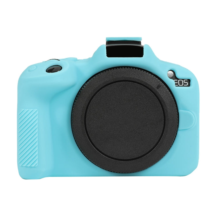 For Canon EOS R50 Soft Silicone Protective Case(Sky Blue) - Protective Case by PMC TechLife | Online Shopping South Africa | PMC TechLife | Buy Now Pay Later Mobicred