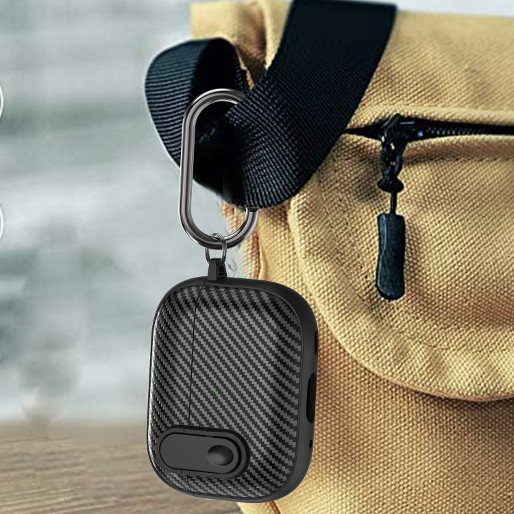 For AirPods Pro 2 Carbon Fiber Texture Wireless Earphones Case with Security Lock(Yellow) - For AirPods Pro 2 by PMC Jewellery | Online Shopping South Africa | PMC Jewellery | Buy Now Pay Later Mobicred
