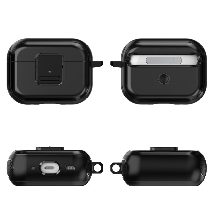 For AirPods Pro TPU + PC Wireless Earphones Case with Magnetic Switch(White) - For AirPods Pro by PMC Jewellery | Online Shopping South Africa | PMC Jewellery | Buy Now Pay Later Mobicred