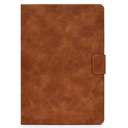 For iPad Air 2022 10.9 Cowhide Texture Leather Smart Tablet Case(Brown) - iPad Air (2022) / (2020) 10.9 Cases by PMC Jewellery | Online Shopping South Africa | PMC Jewellery