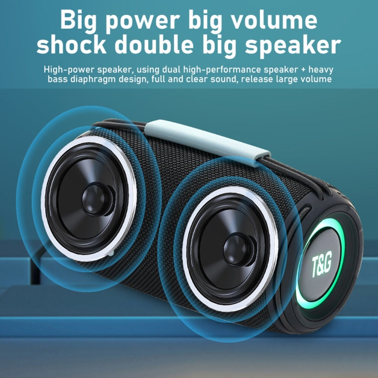 T&G TG-657 Portable Wireless 3D Stereo Subwoofer Bluetooth Speaker Support FM / LED Atmosphere Light(Black) - Desktop Speaker by T&G | Online Shopping South Africa | PMC Jewellery | Buy Now Pay Later Mobicred