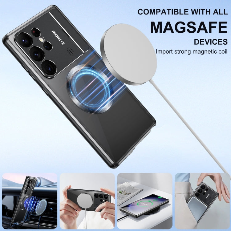 For Samsung Galaxy S22 Ultra 5G Aromatherapy Holder Single-sided MagSafe Magnetic Phone Case(Black) - Galaxy S22 Ultra 5G Cases by PMC TechLife | Online Shopping South Africa | PMC TechLife
