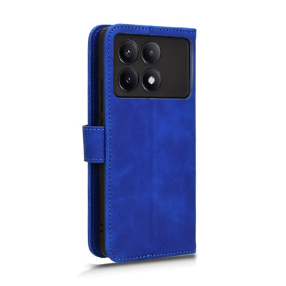 For Xiaomi Redmi K70 / K70 Pro Skin Feel Magnetic Flip Leather Phone Case(Blue) - K70 Pro Cases by PMC Jewellery | Online Shopping South Africa | PMC Jewellery | Buy Now Pay Later Mobicred