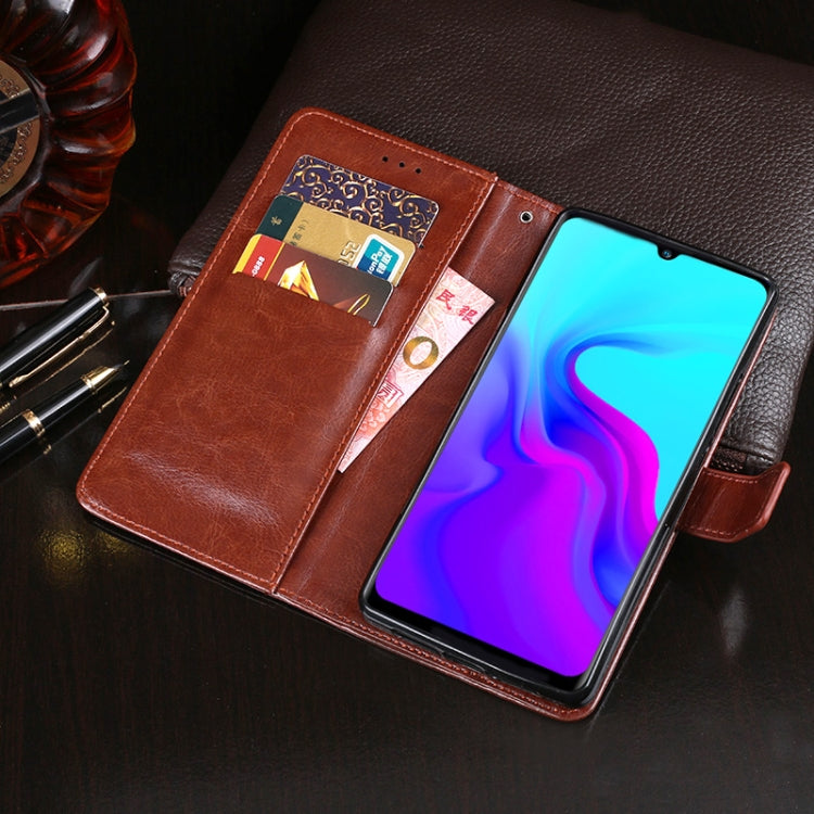 For Blackview A80 idewei Crazy Horse Texture Horizontal Flip Leather Case with Holder & Card Slots & Wallet(Sky Blue) - More Brand by idewei | Online Shopping South Africa | PMC TechLife | Buy Now Pay Later Mobicred