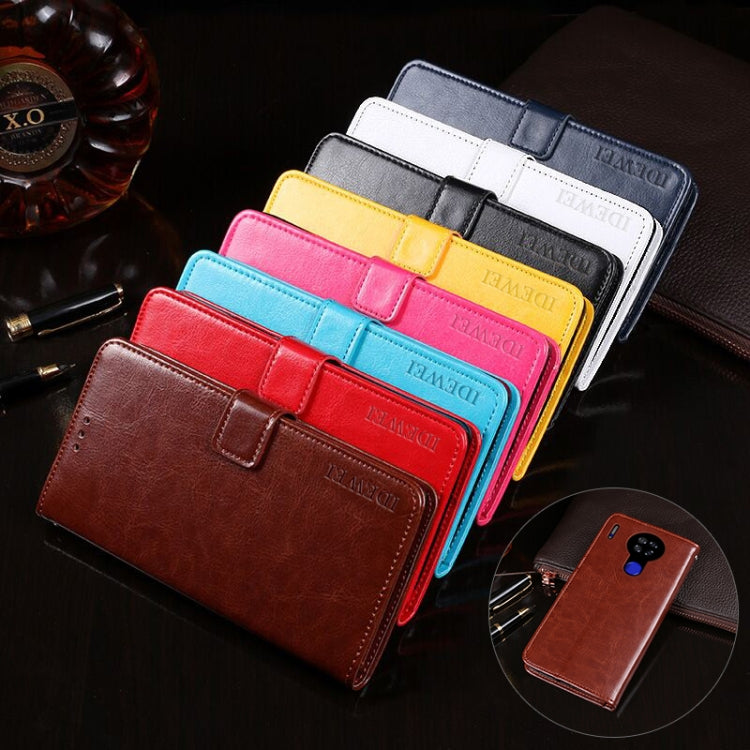 For Blackview A80 idewei Crazy Horse Texture Horizontal Flip Leather Case with Holder & Card Slots & Wallet(Sky Blue) - More Brand by idewei | Online Shopping South Africa | PMC TechLife | Buy Now Pay Later Mobicred