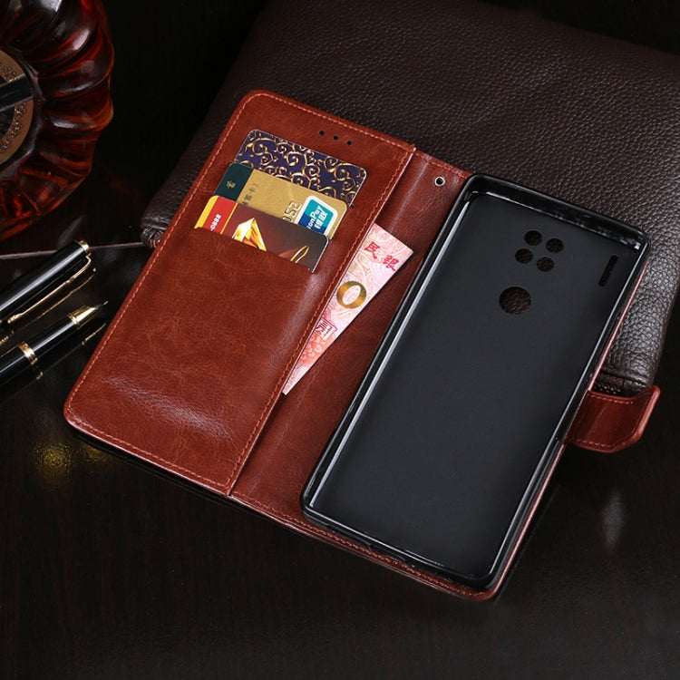 For Blackview A80 idewei Crazy Horse Texture Horizontal Flip Leather Case with Holder & Card Slots & Wallet(Black) - More Brand by idewei | Online Shopping South Africa | PMC Jewellery | Buy Now Pay Later Mobicred