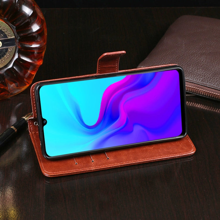 For Blackview A80 idewei Crazy Horse Texture Horizontal Flip Leather Case with Holder & Card Slots & Wallet(Black) - More Brand by idewei | Online Shopping South Africa | PMC TechLife | Buy Now Pay Later Mobicred