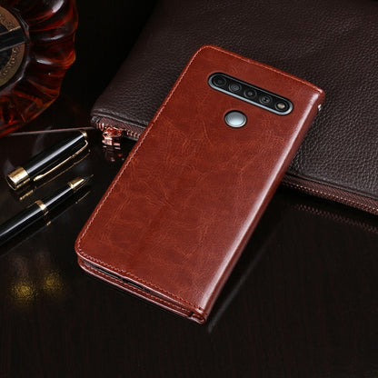 For LG K61 idewei Crazy Horse Texture Horizontal Flip Leather Case with Holder & Card Slots & Wallet(Red) - LG by idewei | Online Shopping South Africa | PMC Jewellery | Buy Now Pay Later Mobicred