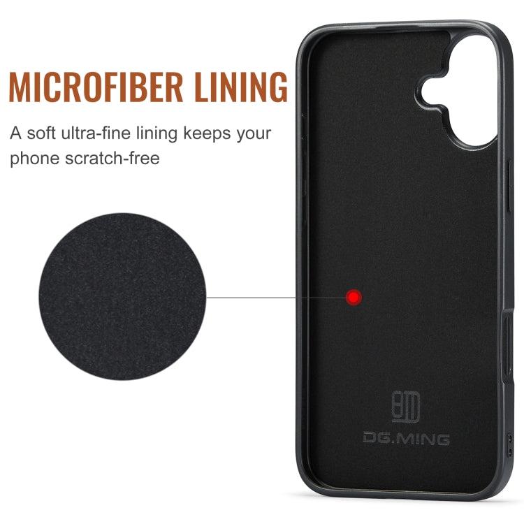 For iPhone 16 Plus DG.MING M1 Series 3-Fold Multi Card Wallet Leather Phone Case(Coffee) - free shipping - PMC Jewellery - Order now!
