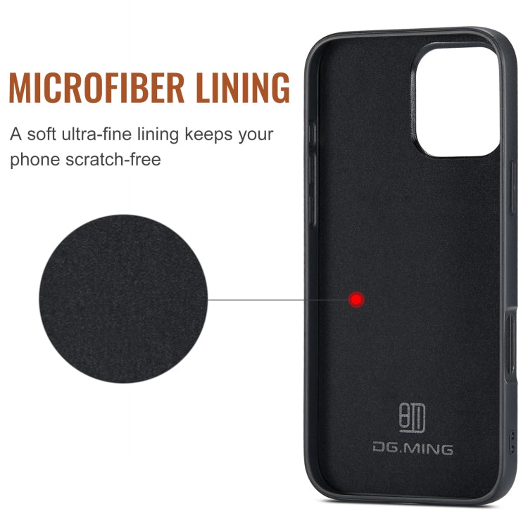 For iPhone 16 Pro DG.MING M2 Series 3-Fold Card Bag Wallet Leather Phone Case(Red) - free shipping - PMC Jewellery - Order now!