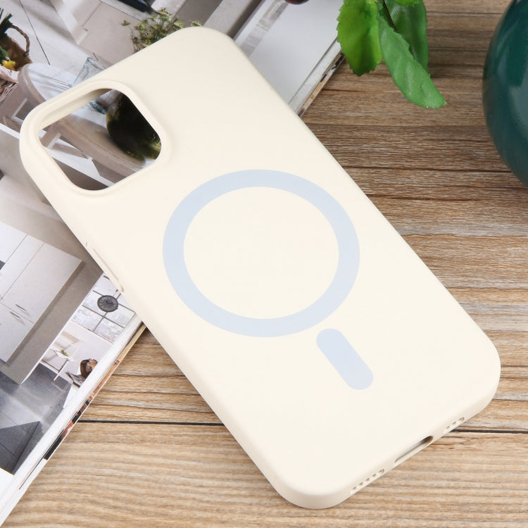 For iPhone 14 Plus MagSafe Liquid Silicone Phone Case(White) - iPhone 14 Plus Cases by PMC TechLife | Online Shopping South Africa | PMC TechLife
