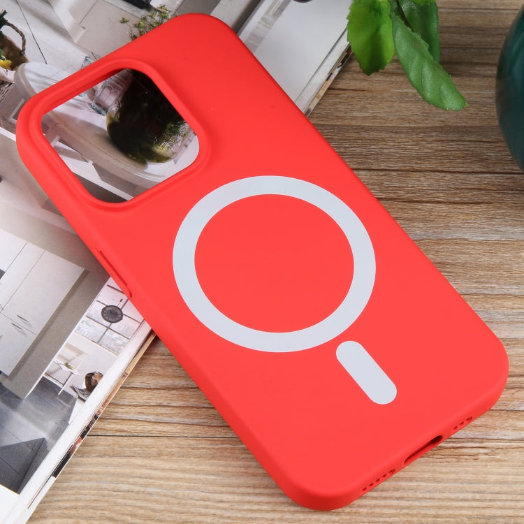 For iPhone 14 Pro Max MagSafe Liquid Silicone Phone Case(Red) - iPhone 14 Pro Max Cases by PMC TechLife | Online Shopping South Africa | PMC TechLife | Buy Now Pay Later Mobicred