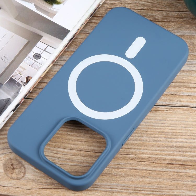 For iPhone 12 Pro MagSafe Liquid Silicone Phone Case(Blue) - iPhone 12 / 12 Pro Cases by PMC TechLife | Online Shopping South Africa | PMC TechLife