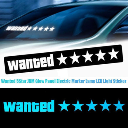 EL Luminous Car Stickers Cold Light Car Stickers Car Luminous Pattern Decoration(Take Care) - Decorative Sticker by PMC Jewellery | Online Shopping South Africa | PMC Jewellery | Buy Now Pay Later Mobicred