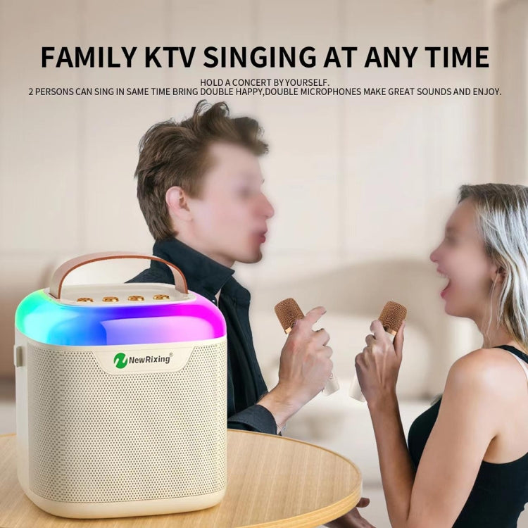 New RiXing NR8805 TWS Portable Smart Bluetooth Speaker with RGB Lighting(Black) - free shipping - PMC Jewellery - Order now!