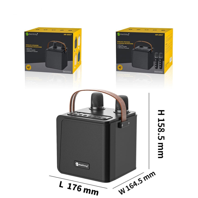 New RiXing NR8807 TWS Portable Handheld Noise Reduction Smart Wireless Bluetooth Speaker(Black) - free shipping - PMC Jewellery - Order now!