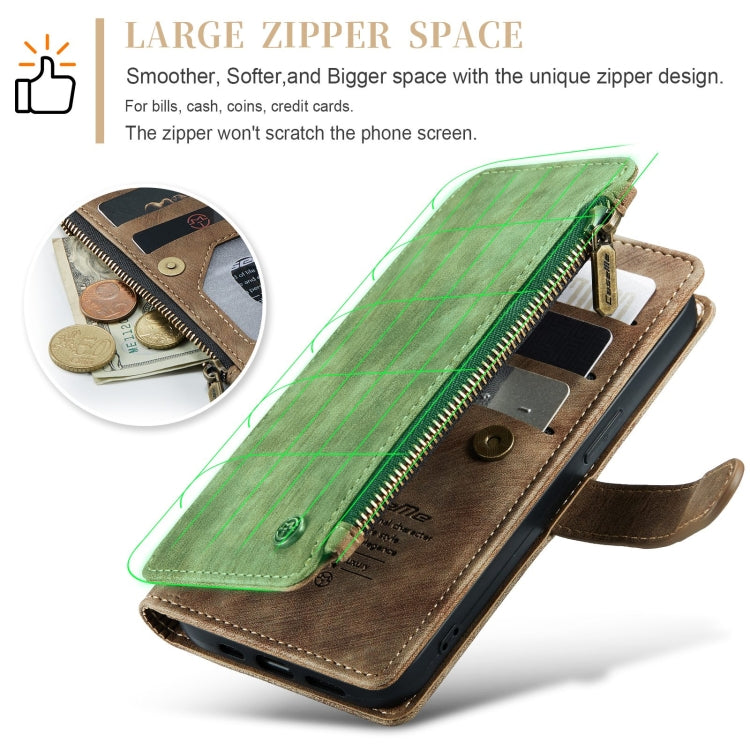 For iPhone 15 Pro Max CaseMe C30 Multifunctional Leather Phone Case(Brown) - free shipping - PMC Jewellery - Order now!