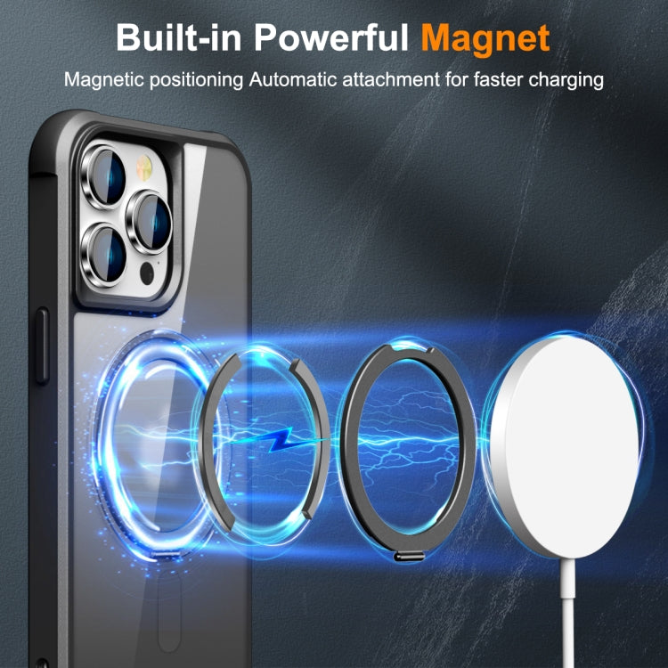 For iPhone 15 Pro Max MagSafe Magnetic Rotating Holder Phone Case(Black) - free shipping - PMC TechLife - Order now!