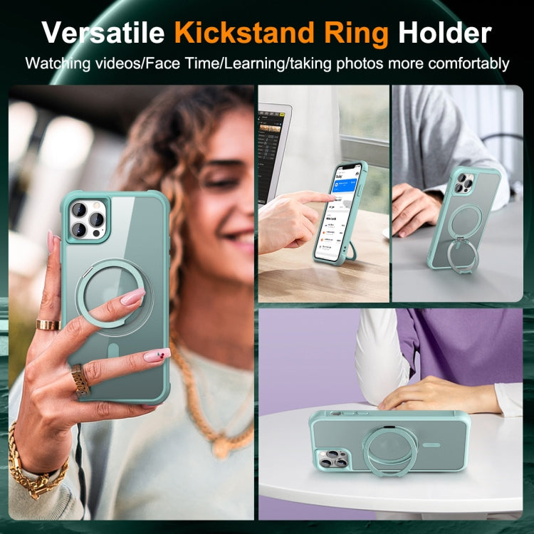 For iPhone 13 Pro Max / 12 Pro Max MagSafe Magnetic Rotating Holder Phone Case(Lake Blue) - free shipping - PMC TechLife - Order now!