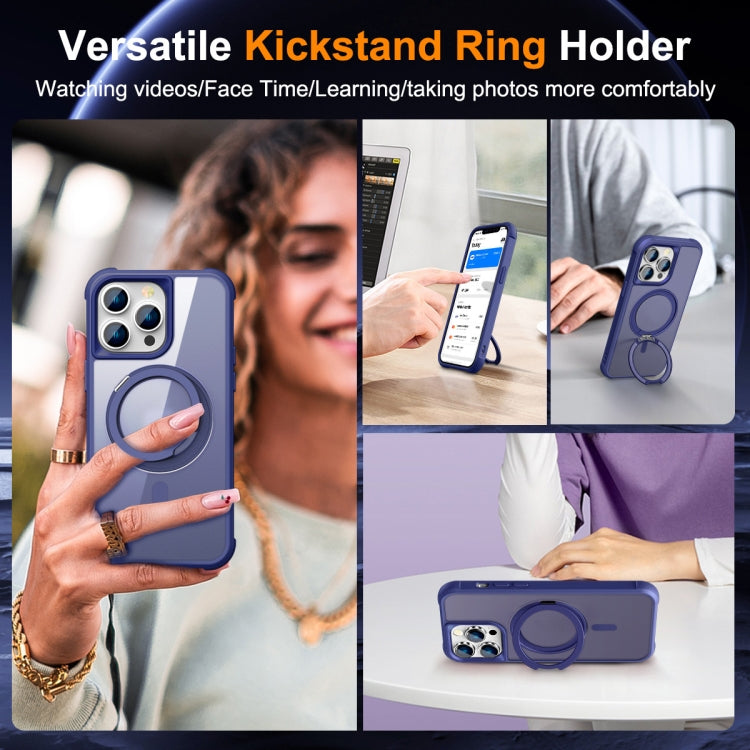 For iPhone 13 Pro MagSafe Magnetic Rotating Holder Phone Case(Klein Blue) - iPhone 13 Pro Cases by PMC Jewellery | Online Shopping South Africa | PMC Jewellery