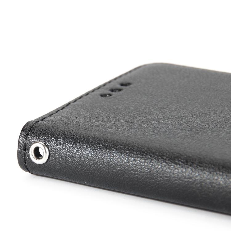 For iPhone 16e Multifunctional Horizontal Flip Leather Phone Case with Three Card Slots(Black) - iPhone 16e Cases by PMC TechLife | Online Shopping South Africa | PMC TechLife | Buy Now Pay Later Mobicred