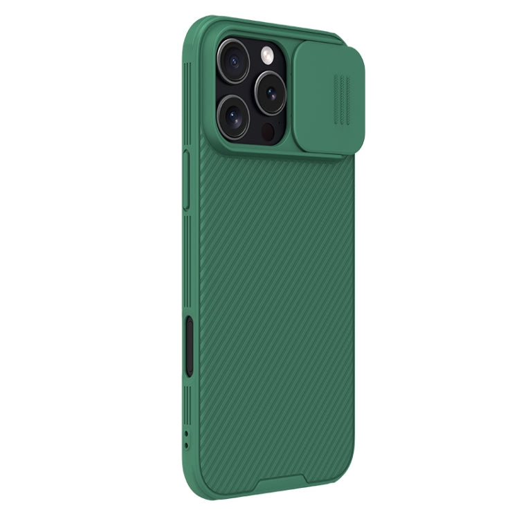 For iPhone 16 Pro Max NILLKIN CamShield Pro Magnetic Magsafe Phone Case(Green) - iPhone 16 Pro Max Cases by NILLKIN | Online Shopping South Africa | PMC Jewellery | Buy Now Pay Later Mobicred