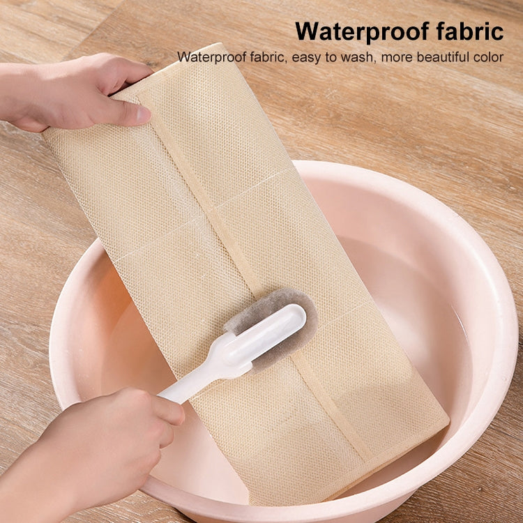 5+10 Grids Underwear Storage Bag Non-woven Double-sided Hanging Storage Bag(Pink) - free shipping - PMC TechLife - Order now!