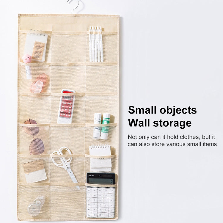 5+10 Grids Underwear Storage Bag Non-woven Double-sided Hanging Storage Bag(Pink) - free shipping - PMC TechLife - Order now!