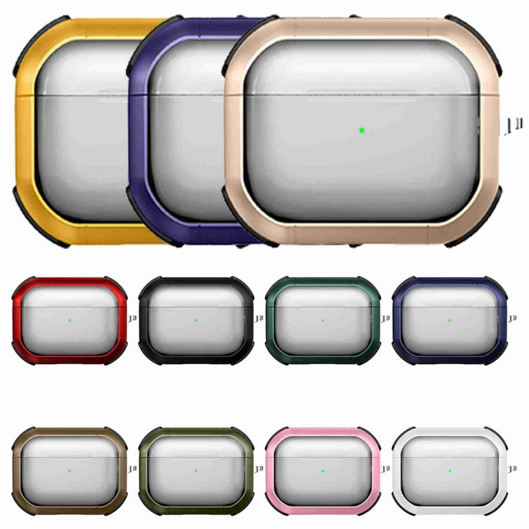 For AirPods 3 Thunder Transparent Armor Wireless Earphones Protective Case(Black) - For AirPods 3 by PMC Jewellery | Online Shopping South Africa | PMC Jewellery | Buy Now Pay Later Mobicred