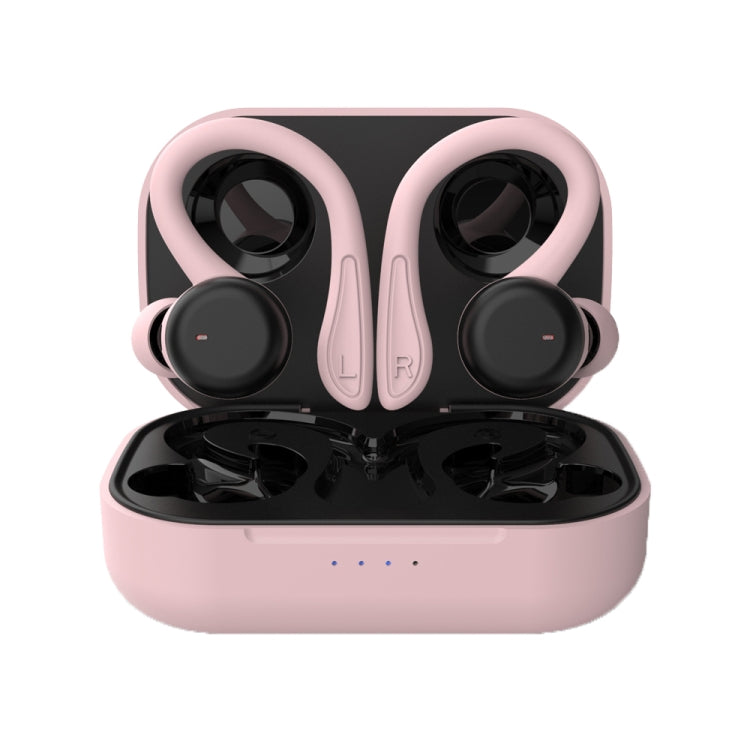 T&G T40 TWS IPX6 Waterproof Hanging Ear Wireless Bluetooth Earphones with Charging Box(Pink) - TWS Earphone by T&G | Online Shopping South Africa | PMC Jewellery | Buy Now Pay Later Mobicred