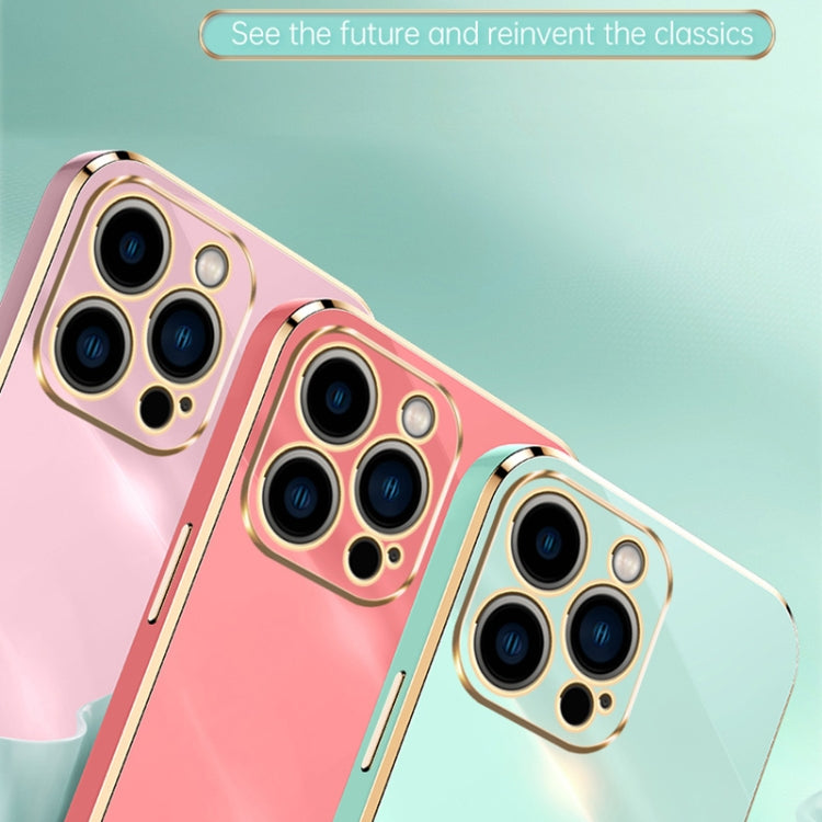For iPhone 16 Pro XINLI Straight Edge 6D Electroplate TPU Phone Case(Black) - free shipping - PMC Jewellery - Order now!