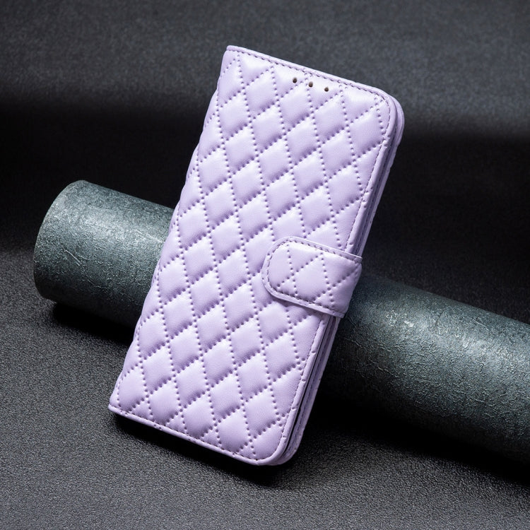 For Honor 200 Lite Global Diamond Lattice Wallet Flip Leather Phone Case(Purple) - Honor Cases by PMC TechLife | Online Shopping South Africa | PMC TechLife | Buy Now Pay Later Mobicred