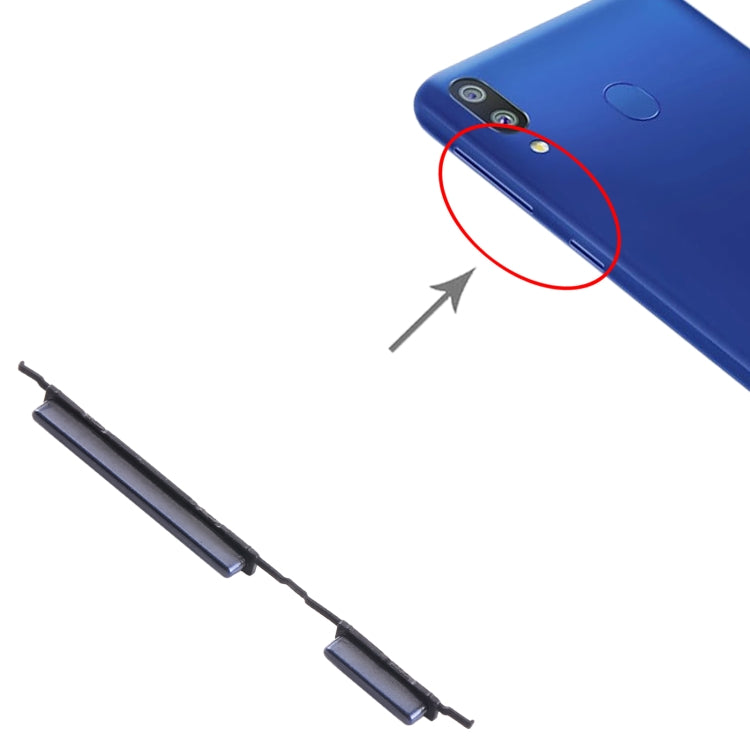 For Samsung Galaxy M10 SM-M105 10pcs Power Button + Volume Control Button(Black) - free shipping - PMc TechLife - Order now!