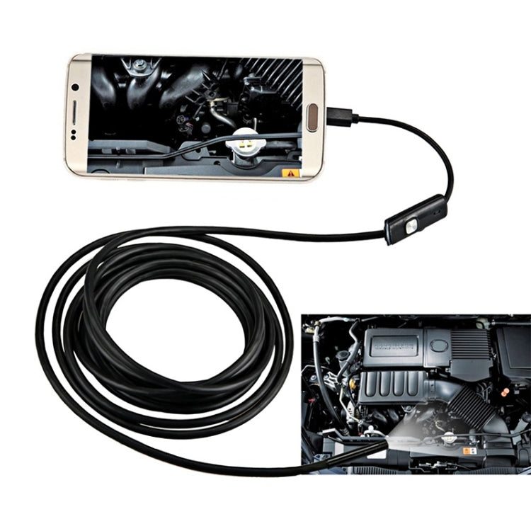 AN97 Waterproof Micro USB Endoscope Hard Tube Inspection Camera for Parts of OTG Function Android Mobile Phone, with 6 LEDs, Lens Diameter:7mm(Length: 1m) -  by PMC Jewellery | Online Shopping South Africa | PMC Jewellery | Buy Now Pay Later Mobicred