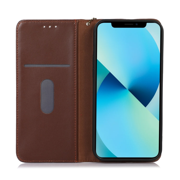 For Sony Xperia 1 VI KHAZNEH Nappa Top Layer Cowhide Leather Phone Case(Brown) - Sony Cases by PMC TechLife | Online Shopping South Africa | PMC TechLife | Buy Now Pay Later Mobicred