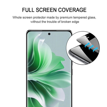 For OPPO Reno11 Pro Global 9H HD 3D Curved Edge Tempered Glass Film(Black) - Reno11 Pro Tempered Glass by PMC Jewellery | Online Shopping South Africa | PMC Jewellery | Buy Now Pay Later Mobicred