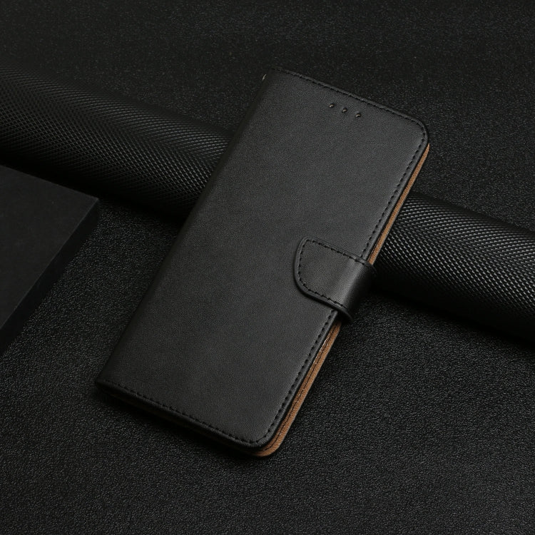 For Honor 200 5G Global HT02 Genuine Leather Fingerprint-proof Flip Phone Case(Black) - Honor Cases by PMC TechLife | Online Shopping South Africa | PMC TechLife | Buy Now Pay Later Mobicred