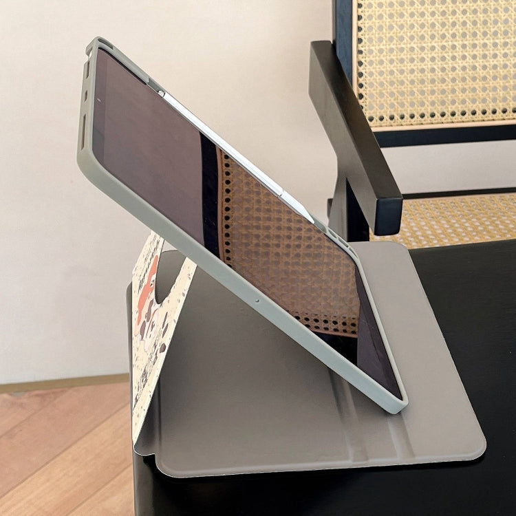 For iPad Air 11 2024 / iPad Pro 11 Painted Magnetic Split Leather Tablet Case(Puppy) - iPad Air 11 2024 Cases by PMC TechLife | Online Shopping South Africa | PMC TechLife | Buy Now Pay Later Mobicred