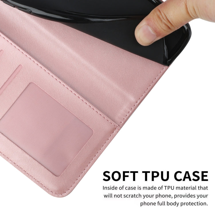 For Motorola Edge 2024 Stitching Calf Texture Buckle Leather Phone Case(Rose Gold) - Motorola Cases by PMC Jewellery | Online Shopping South Africa | PMC Jewellery | Buy Now Pay Later Mobicred