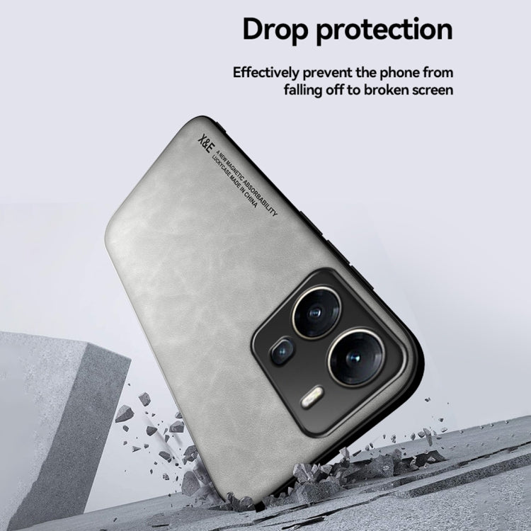 For vivo X100 Pro Skin Feel Magnetic Leather Back Phone Case(Green) - X100 Pro Cases by PMC TechLife | Online Shopping South Africa | PMC TechLife